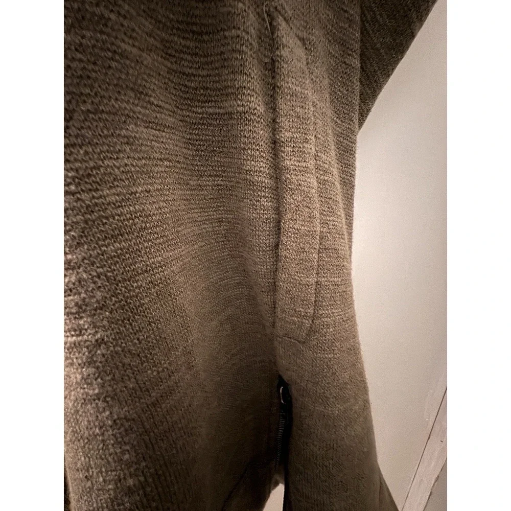 FREE PEOPLE Slub Knit Highway Vest‎ Olive Green Cardigan Sz Small